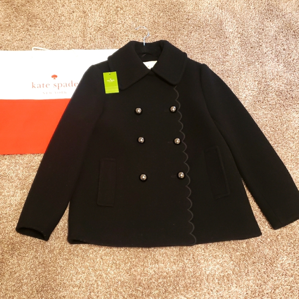 Kate Spade scalloped peacoat